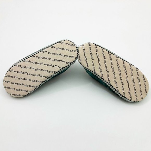 NWT Snoozies Women's Cabin Bootie Green Plaid Slippers Medium 7/8 - Picture 5 of 6